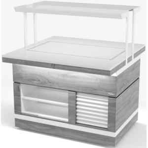 Салат-бар холодильный Челябторгтехника RBN23RSI-КК ШС Filin (Crystal Polar White, RAL5020, RAL7024)