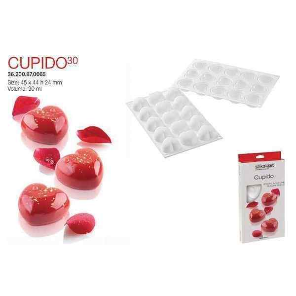 Форма кондитерская Silikomart CUPIDO 30, силикон, ячейки 45*44 см, h 24 мм, Италия
