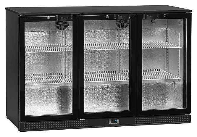 ШКАФ ХОЛОДИЛЬНЫЙ СО СТЕКЛОМ TEFCOLD DB301S-3 БАРНЫЙ ЧЕРНЫЙ