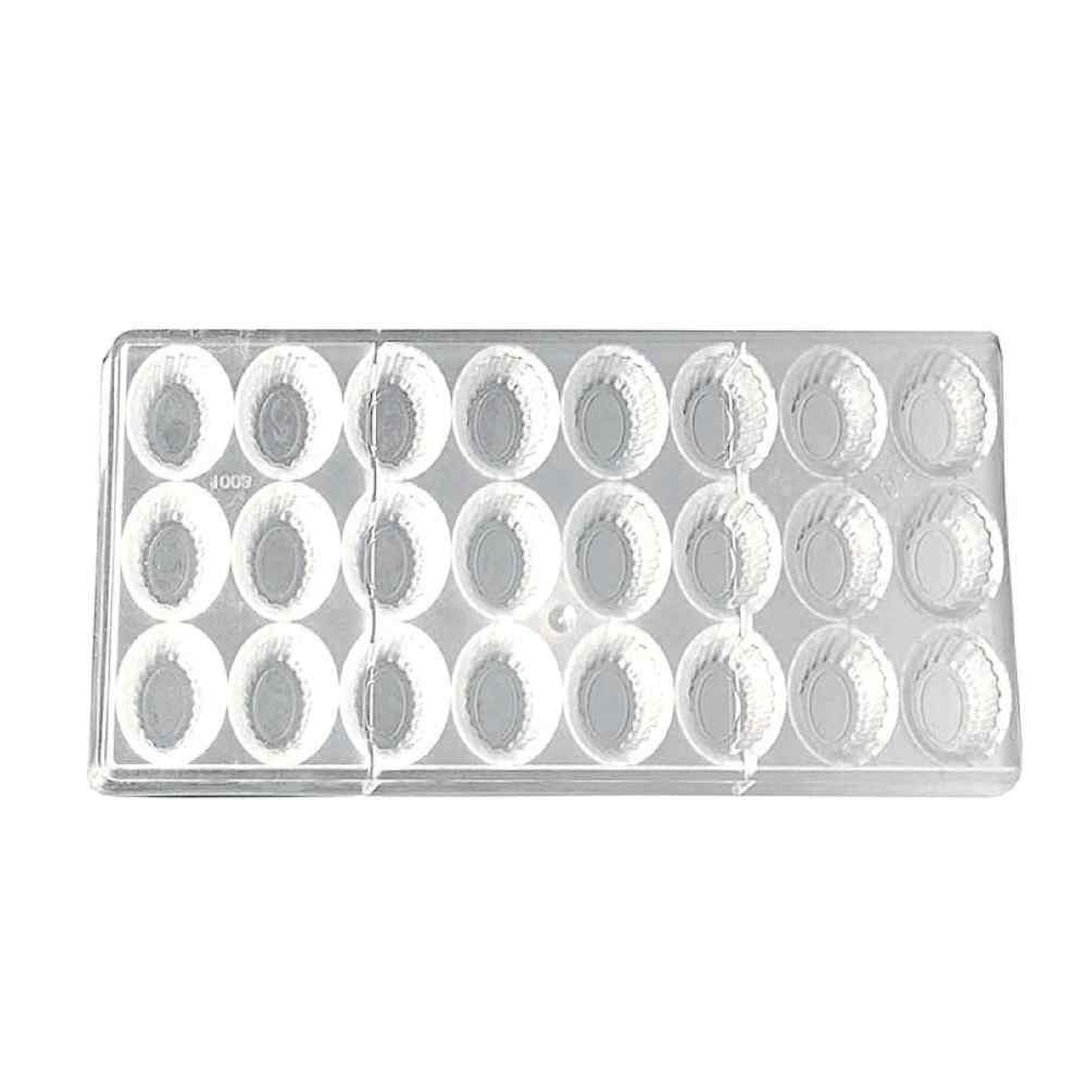 Пластиковая форма "Овал" 24 ячейки 35*25*19 мм, P.L. Proff Cuisine