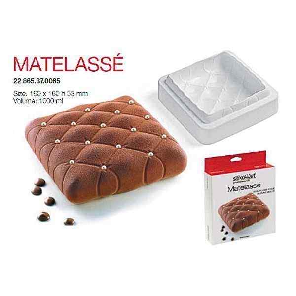 Форма кондитерская MATELASSE, 16*16*5,3 см, силикон, Silikomart