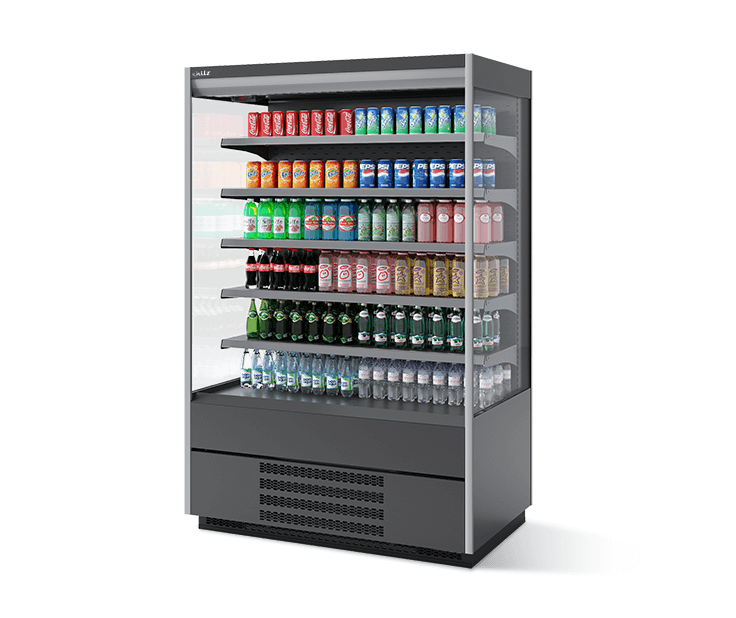 Витрина холодильная Berg 100, Серый RAL7016 T7016M.V7016M.B7016M