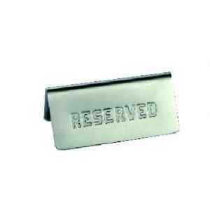 Табличка "Резерв" горизонтальная, нерж. MGSteel (46845)