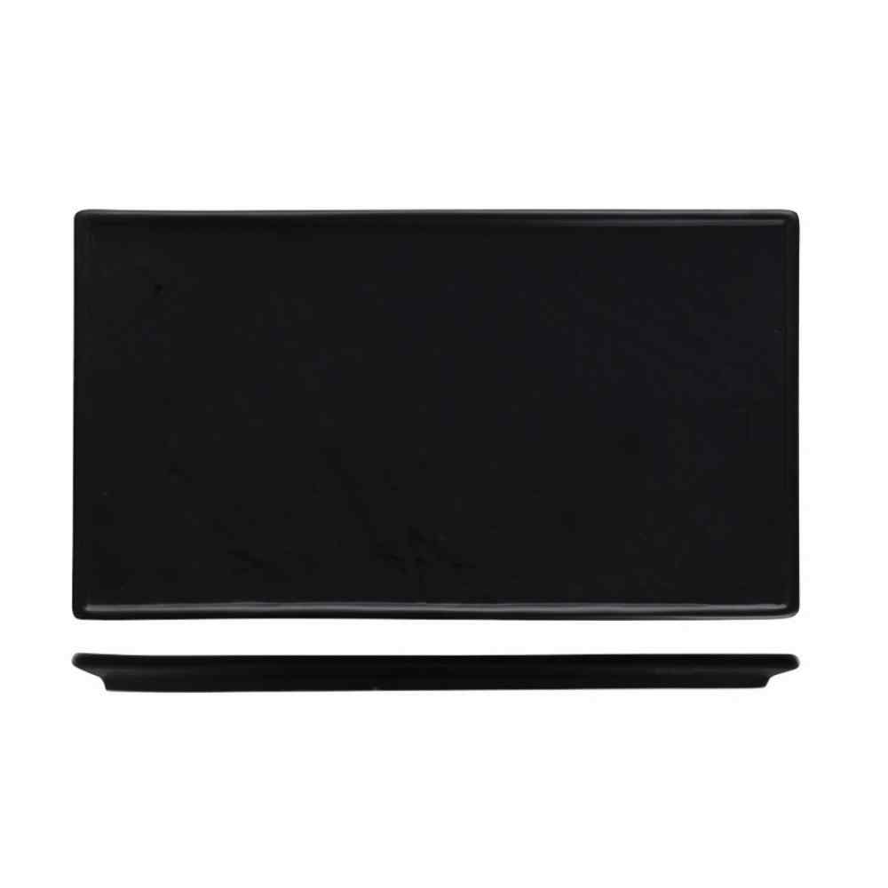 Блюдо прямоугольное "Organic-Black" 35*20см