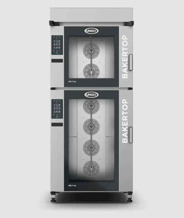 ПЕЧЬ КОНВЕКЦИОННАЯ UNOX КОЛОННА BAKERTOP RETAIL XETC-18EU-YPRMA С ЗОНТОМ