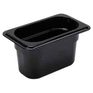 Гастроемкость GN1/9х100 поликарбонат черный Enigma Cookware 1/9*100mm black