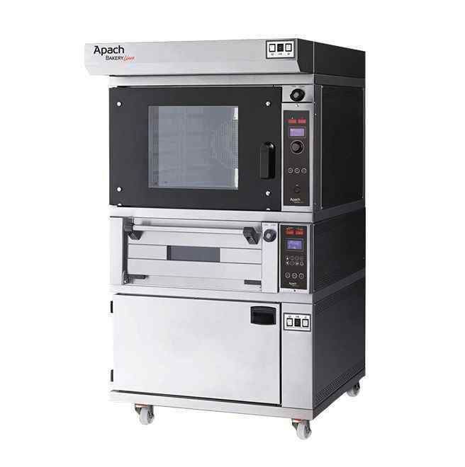 ПЕЧЬ МИНИРОТАЦИОННАЯ ЭЛЕКТРИЧЕСКАЯ С ПОДОМ НА РАССТОЙКЕ APACH BAKERY LINE C46EP EMPTA+E218PA/C