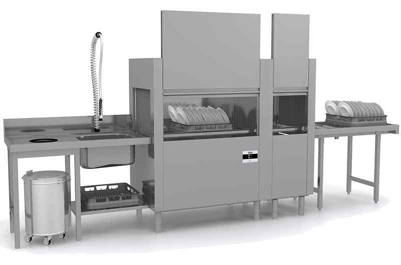 МАШИНА ПОСУДОМОЕЧНАЯ КОНВЕЙЕРНАЯ APACH CHEF LINE LTPT200 WMR MAYSSW2 AI, фото 2