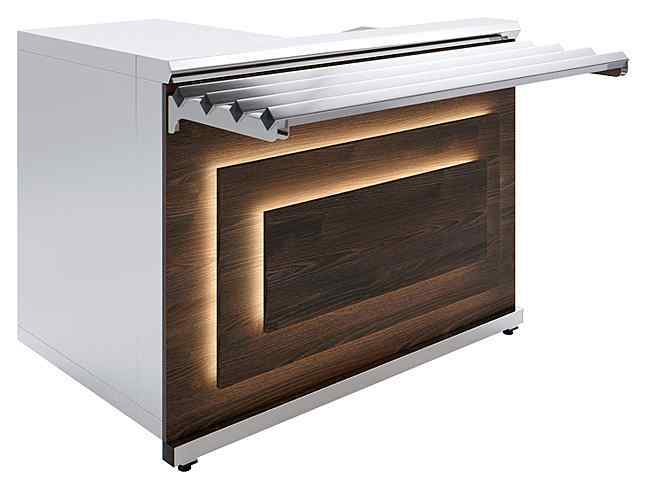 Прилавок кассовый универсальный Luxstahl Pafos КК-1200 Premium