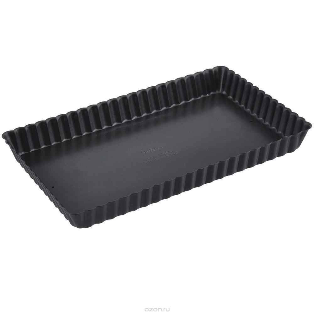 Форма квадратная, рифленый край, съемное дно, 21*21 см, h 2,4 см, P.L. Proff Cuisine