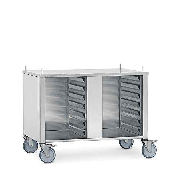 Подставка закрытая Convotherm 6.10, 10.10, 14 пар направляющих на колесах
