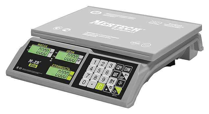 Весы настольные со стойкой 326ACPX-15.2 Mercury LCD (белые)