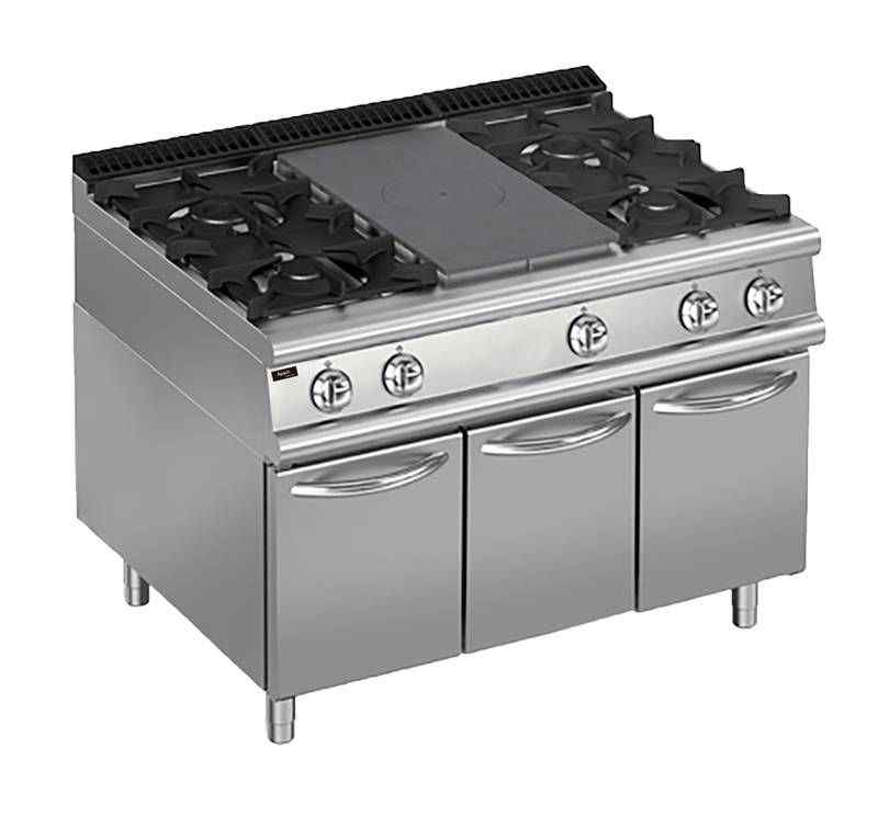 ПЛИТА СО СПЛОШНОЙ ПОВЕРХНОСТЬЮ ГАЗОВАЯ 900 СЕРИИ APACH CHEF LINE LRSTG129R4CS