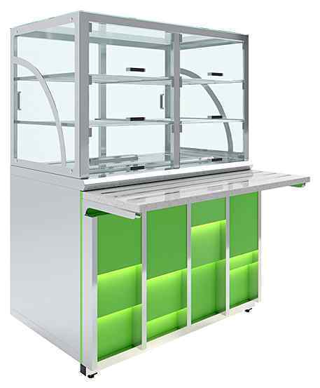 Прилавок холодильный Luxstahl Neon ПХК (С)-1200 Premium 