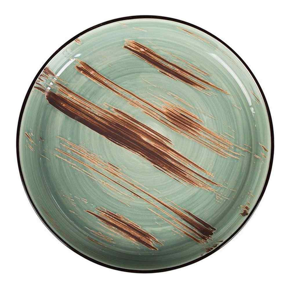Тарелка с бортом Texture Light Green Lines 28 см, h 3,1 см, P.L. Proff Cuisine