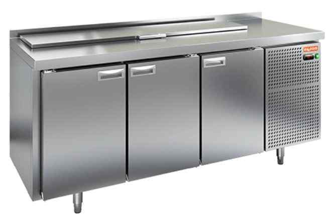 SL2-111GN (1/6) стол для салатов охл.(+2+10), 3 двери, 1835х700х850мм, HICOLD RUS