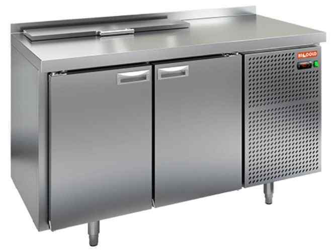 SL1-11GN (1/3) стол для салатов охл.(+2+10), 2 двери, 1390х700х850мм, HICOLD RUS