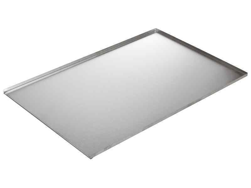 Противень из нержавеющей стали Luxstahl 600х400х10 мм сварной 3-х бортовый [8762]