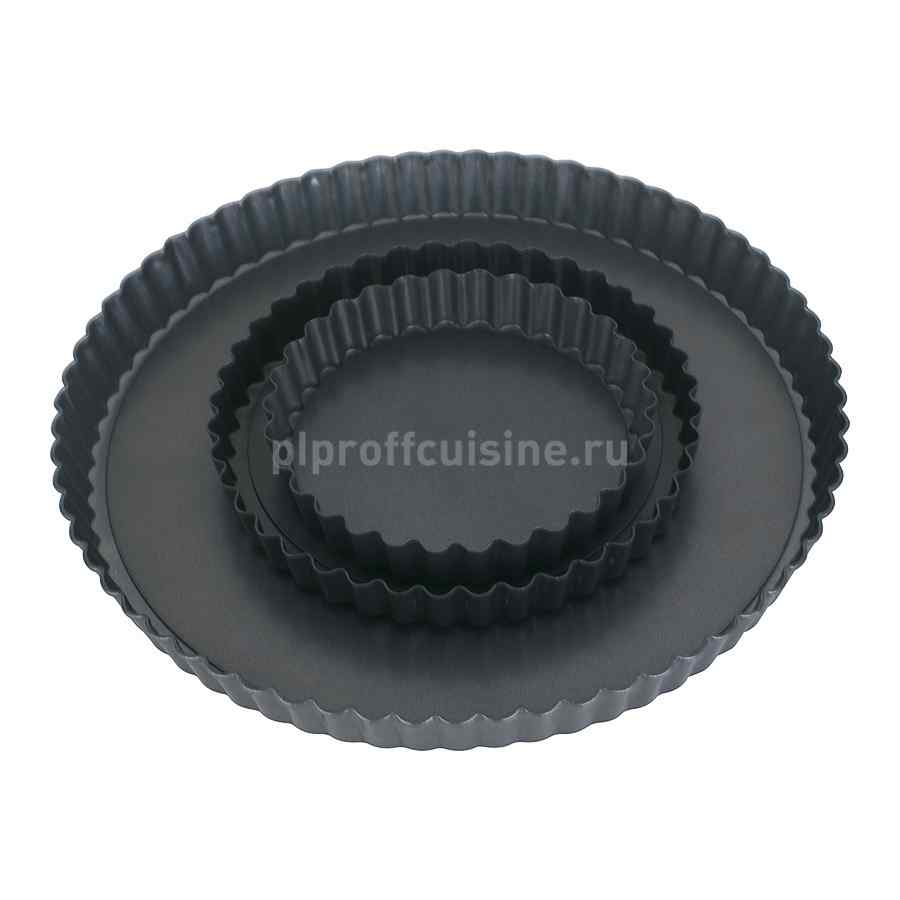 Форма для выпечки, рифленый край, съемное дно, d 16,5 см, h 2 см, P.L. Proff Cuisine