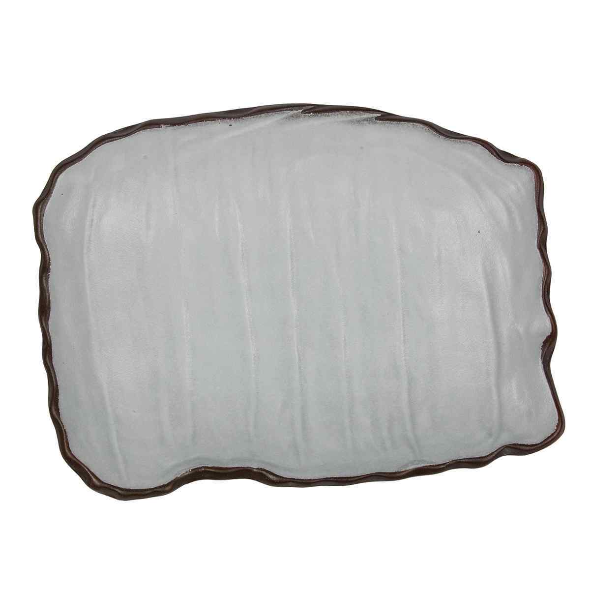Блюдо,салатник,фарфор 450мл, d 26*20cм, h 4.3cм,серия "Taiga" P.L