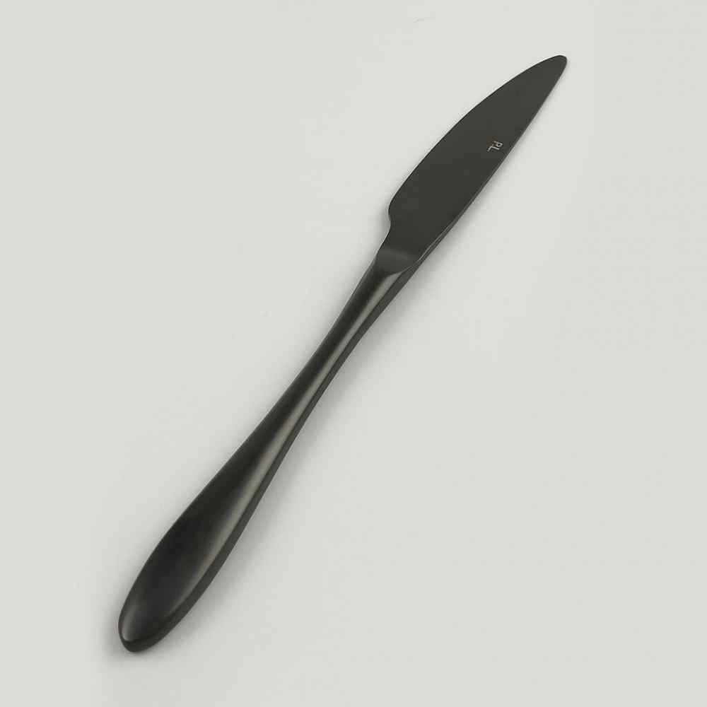 Нож столовый ,покрытие PVD,черный матовый цвет,серия "Alessi-Black" P.L