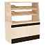 Витрина Мария  900х500х1500 (ЛДСП Молочный дуб/Дуб Венге/Дерево)