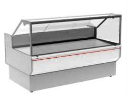 Витрина холодильная GC95 SM 2,0-1 0430 (ВХС-2,0 Carboma GC95 INOX) (0013-0430 боковины черные, декор