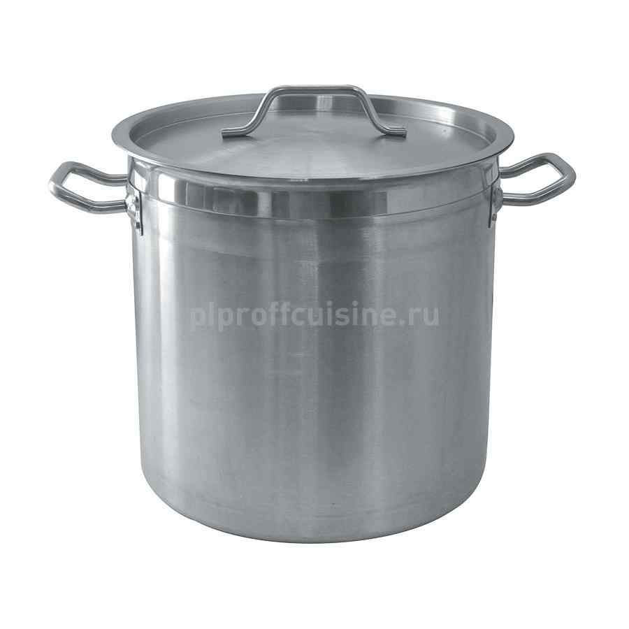 Кастрюля-котел Eco Line с крышкой 12 л, 25*25 см, усиленная нержавеющая сталь, P.L. Proff Cuisine