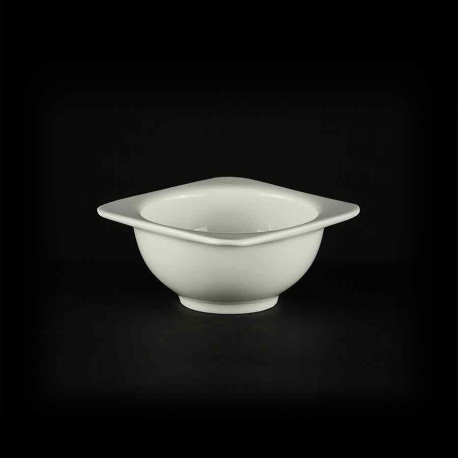 Салатник квадратный с бортами «Chan Wave» 180 мл [ivory LQ-Q923]