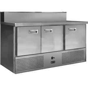 Стол для пиццы Финист СХСнпц-700-3 (1485х700х1060) (8GN1/6 c крышкой)