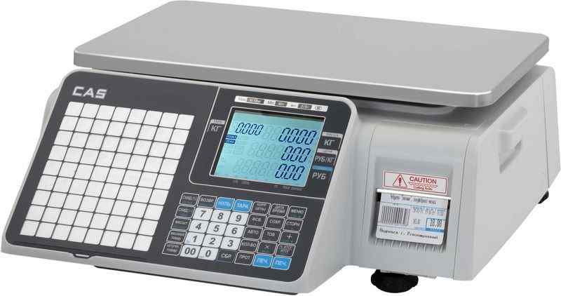 Весы торговые с печатью этикеток CAS CL-3000J-06B