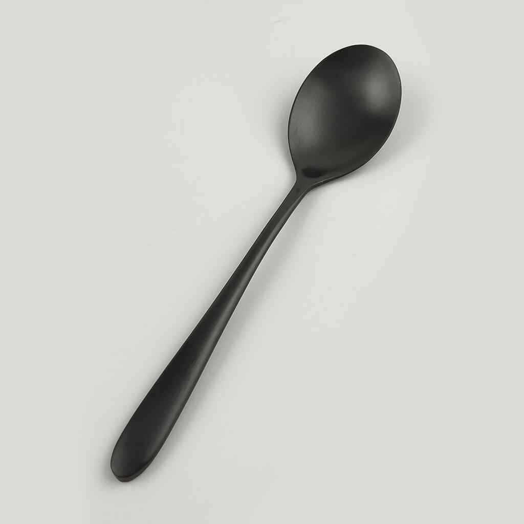 Ложка столовая ,покрытие PVD,черный матовый цвет,серия "Alessi-Black" P.L