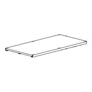 Полка сплошная для стеллажа торгового Марихолодмаш 304121.124-10