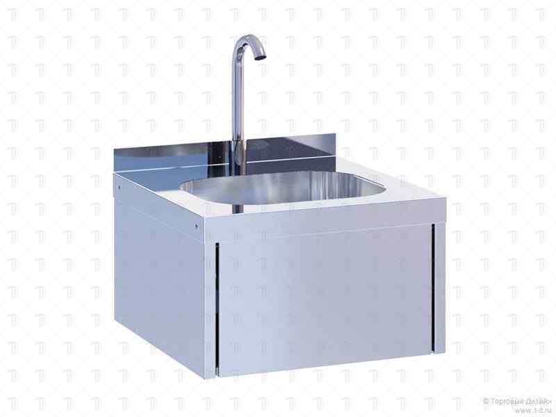 Сварная моечная ванна EKSI РНБ Э 1 (L=400, S=300, H=250, G=140), фото 2