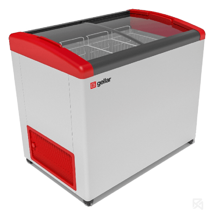 Ларь морозильный Frostor GELLAR FG 375 E красный