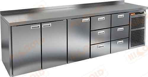 СТОЛ С ХОЛОДИЛЬНЫМ ШКАФОМ HICOLD GN 11133 BR2 TN O (R290)