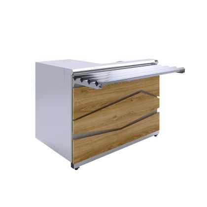 Прилавок кассовый универсальный Luxstahl Zigzag КК-1200 Premium