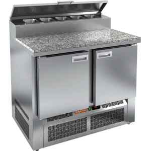 Стол для пиццы HICOLD PZE2-11/GN (1/6H) КАМЕНЬ (R290)