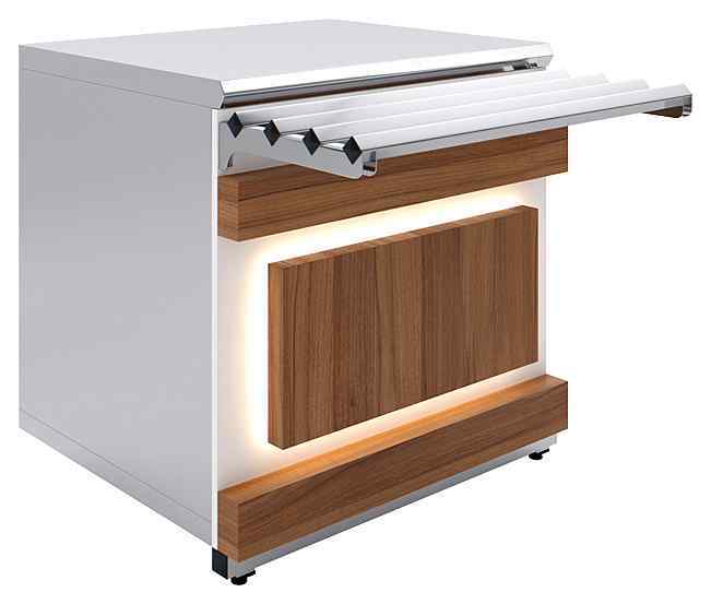 Прилавок нейтральный Luxstahl Eco Wood ПН-900 Premium