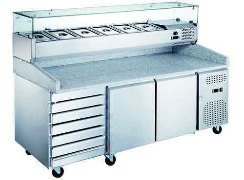 СТОЛ ДЛЯ ПИЦЦЫ HURAKAN HKN-PZG3-116-VRX2000/380 КАМЕНЬ