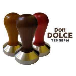 Темпер для кофе Don Dolce 57 мм корич, дерево/нерж