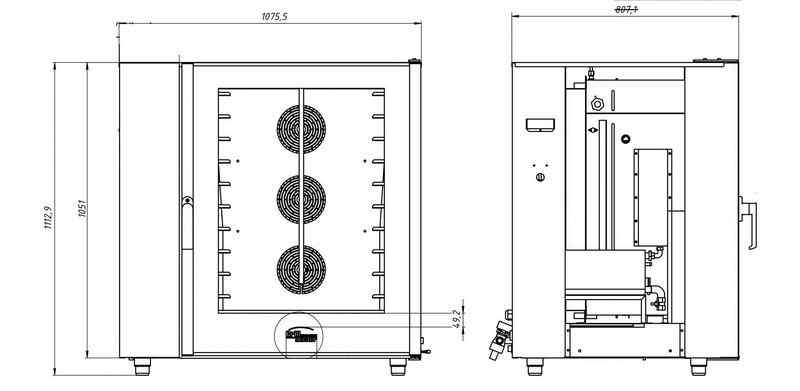 ПАРОКОНВЕКТОМАТ GRILL MASTER ПКЭ/10Г 22103, фото 2