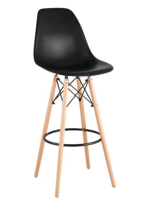 Стул барный «Eames» с жестким сиденьем (деревянный каркас)