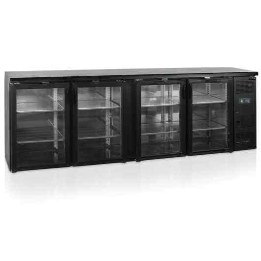 ШКАФ ХОЛОДИЛЬНЫЙ СО СТЕКЛОМ TEFCOLD CBC410G БАРНЫЙ ЧЕРНЫЙ