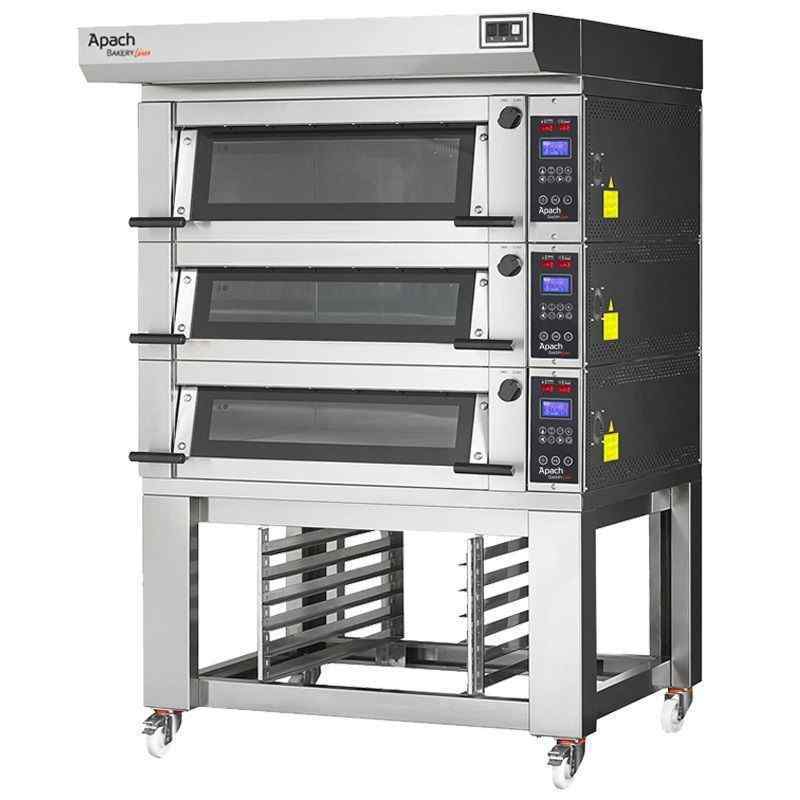 ПЕЧЬ ПОДОВАЯ С ПОДСТАВКОЙ С НАПРАВЛЯЮЩИМИ APACH BAKERY LINE E2LK2S DPBI-T