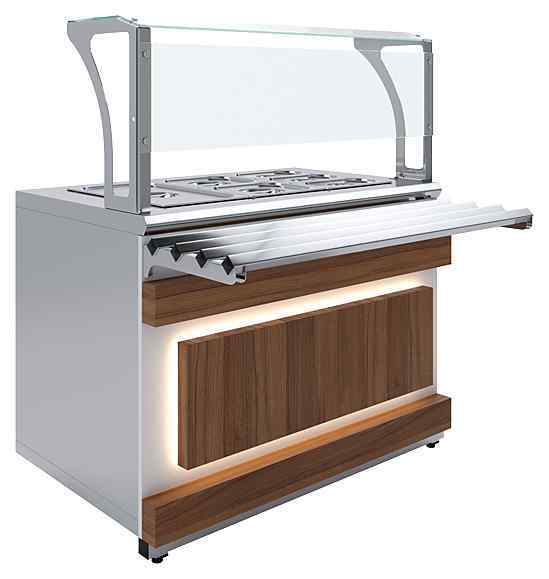 Мармит вторых блюд паровой Luxstahl Eco Wood МВП (С)-1200 Premium