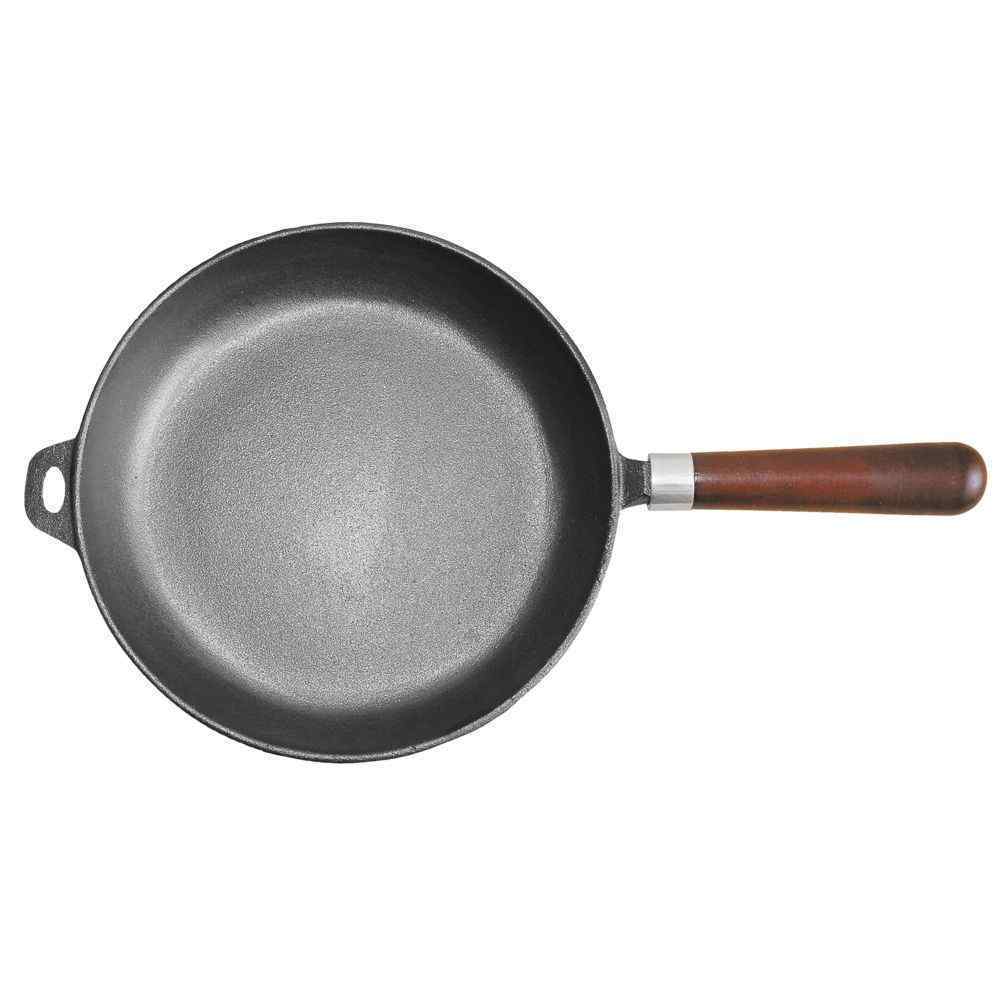 Сковорода с деревянной ручкой, 24 см, чугун, P.L. Proff Cuisine