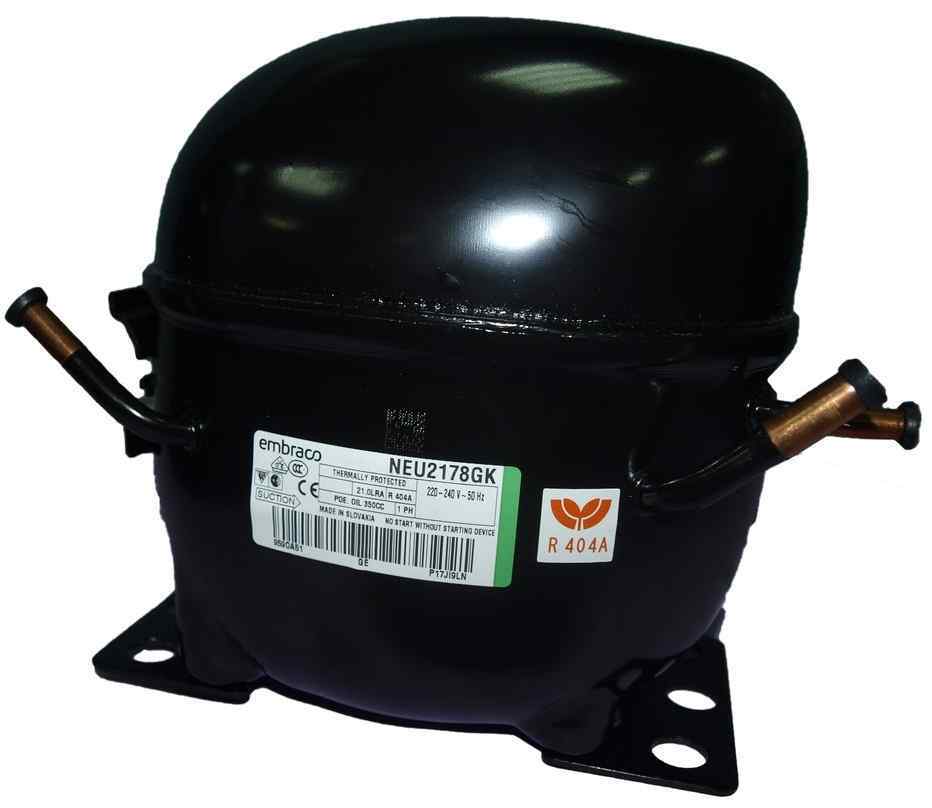 Компрессор Embraco NEU2178GK (R404a; LBP; -23.3С; 16.8cc; 914Вт) 11,6 кг