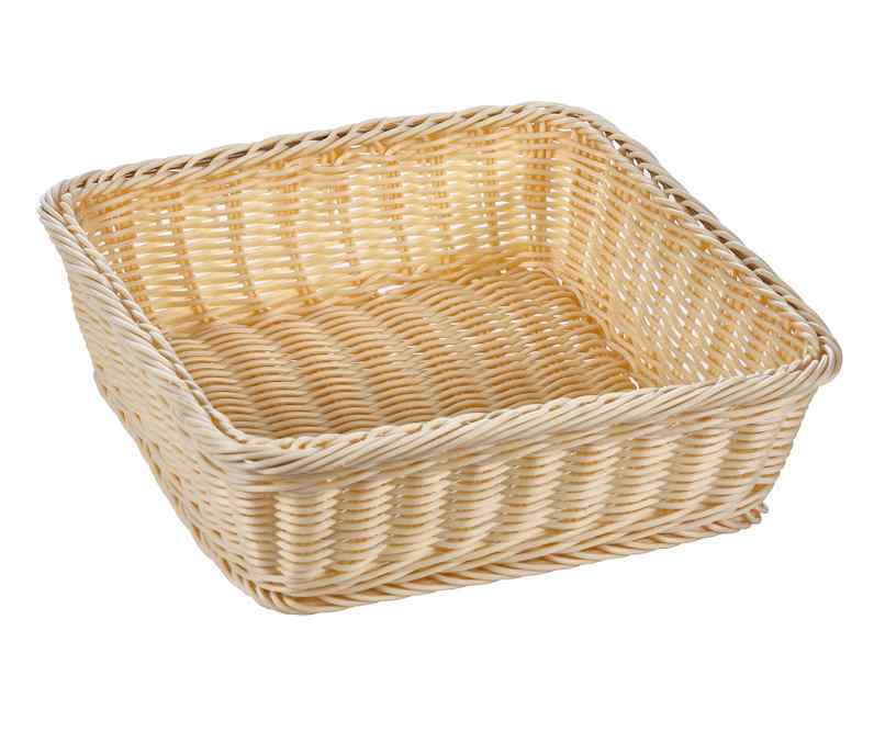 Корзинка пластиковая 290х290х90 мм бежевая [Beige 3012]