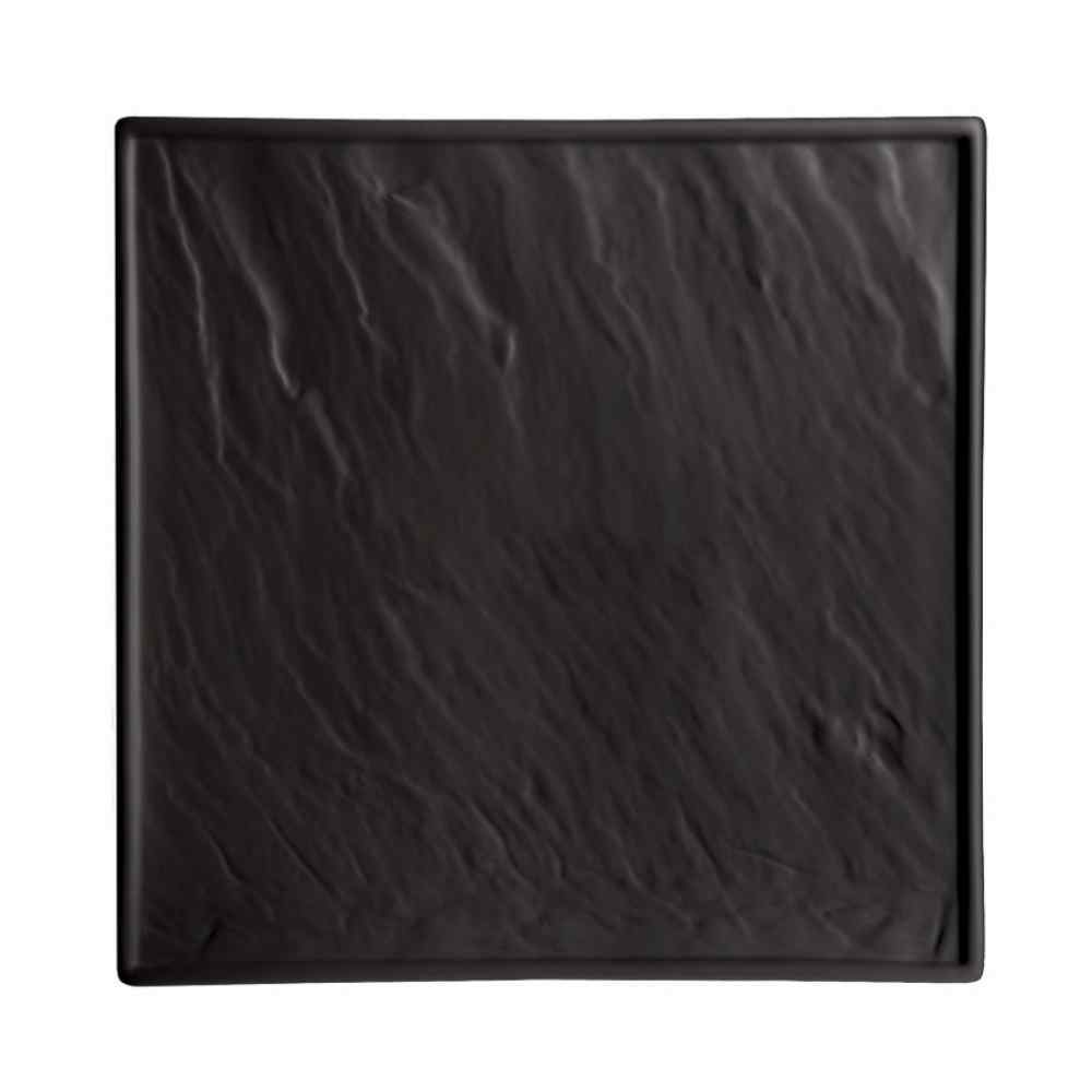 Блюдо квадратное "Organic-Black" 21*21см